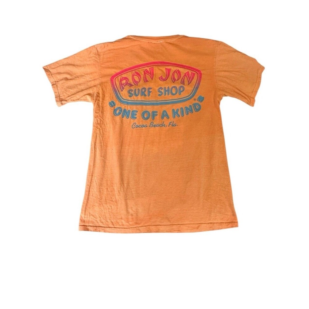Vintage 2003 Ron Jon Surf Shop Cocoa Beach Florida T-Shirt Medium Orange Y2K